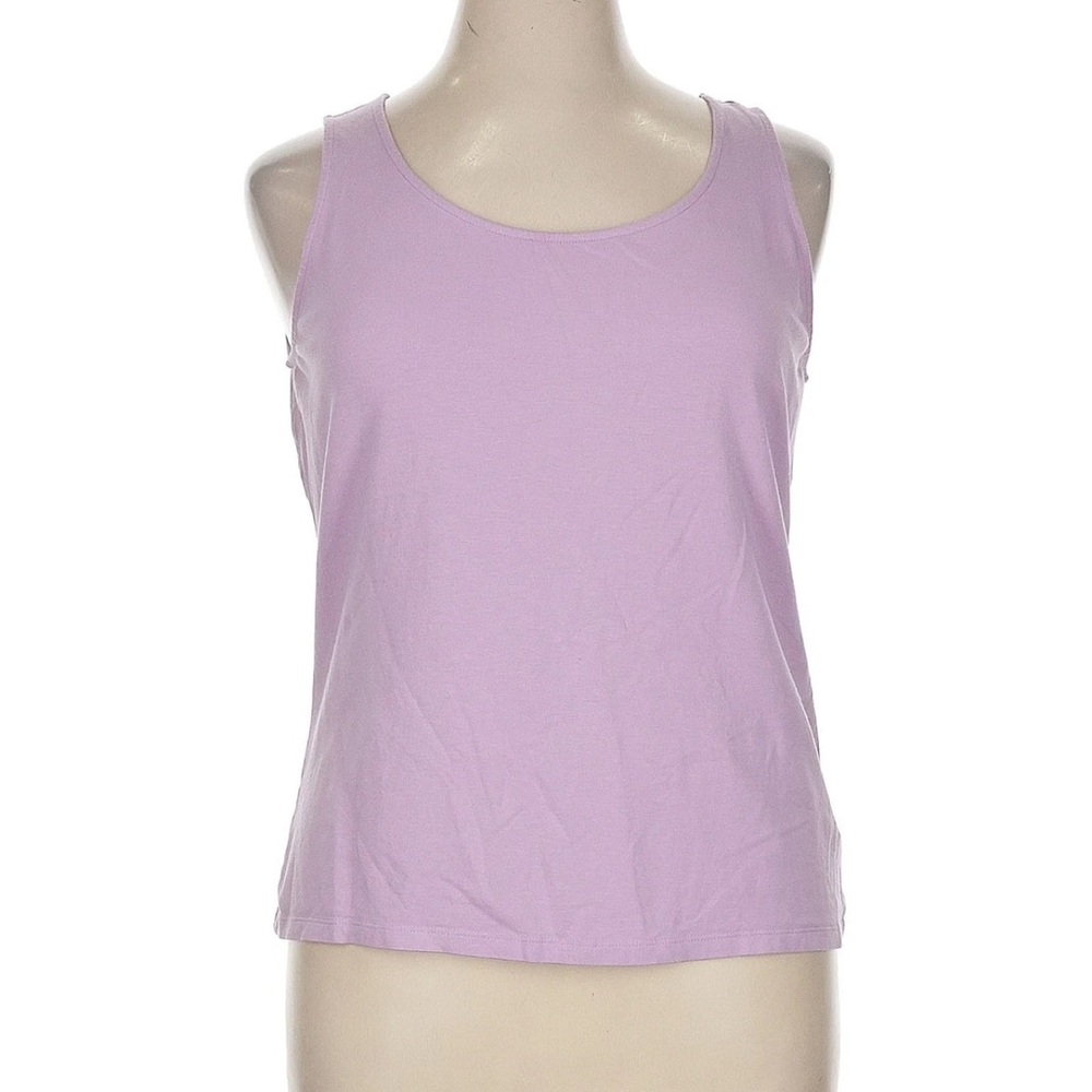 2 Talbots Woman’s Soft Sleeveless Tank Lavander & Pink Perfect XL Summer Tops - Picture 2 of 6